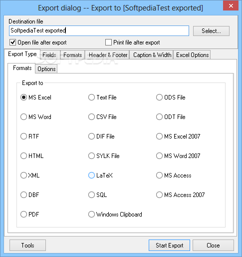 EMS Advanced Export Component Suite screenshot #1