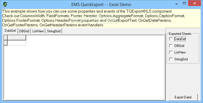 EMS Advanced Export Component Suite screenshot #2
