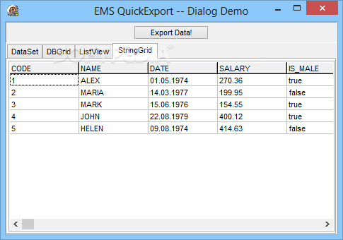 EMS Advanced Export Component Suite screenshot #4