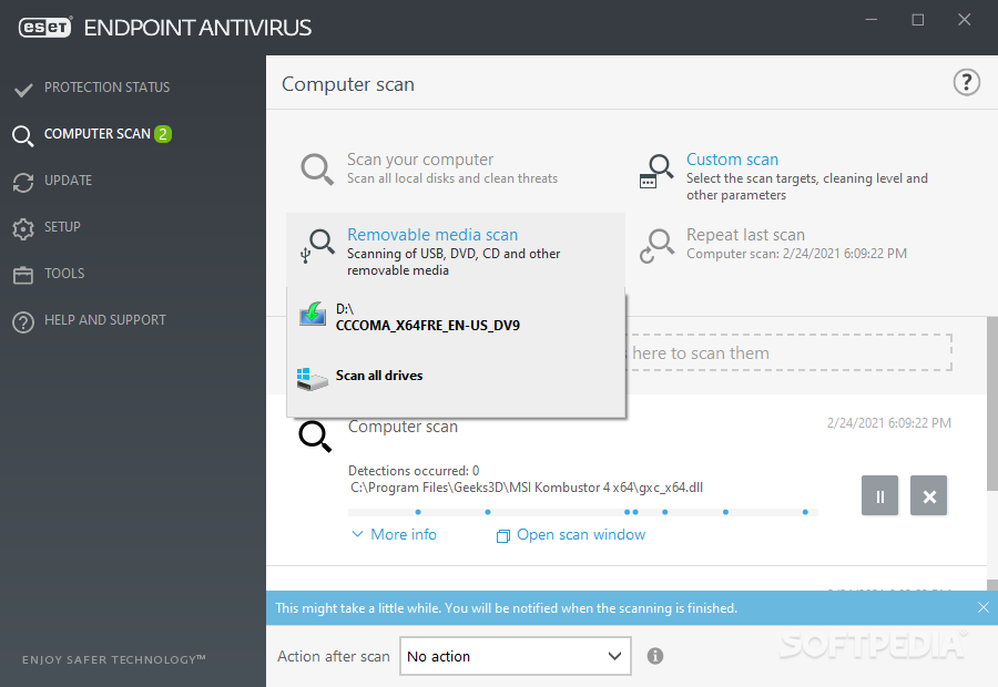 ESET Endpoint Antivirus 10.1.2058.0 instaling