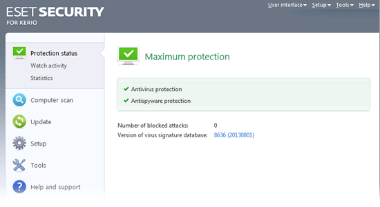 ESET Security for Kerio screenshot #0