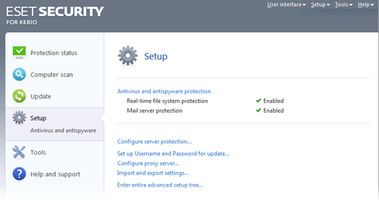 ESET Security for Kerio screenshot #3