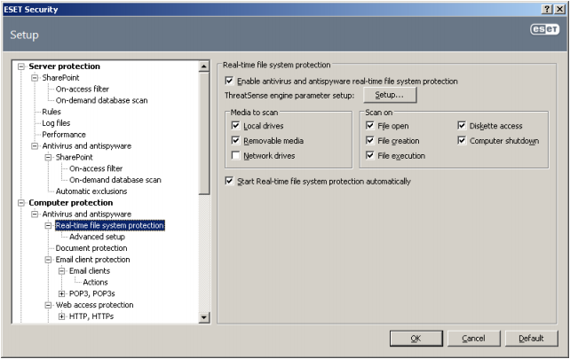 ESET Security for Microsoft SharePoint Server screenshot #3