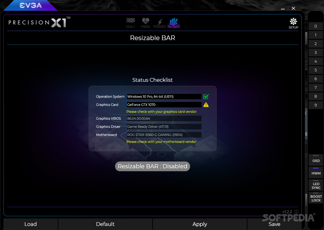EVGA Precision X1 (former XOC) screenshot #3