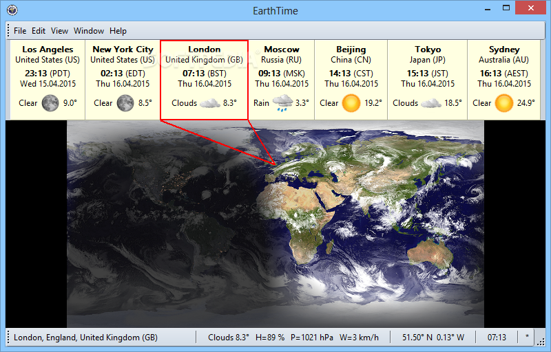 for windows download EarthTime 6.24.5