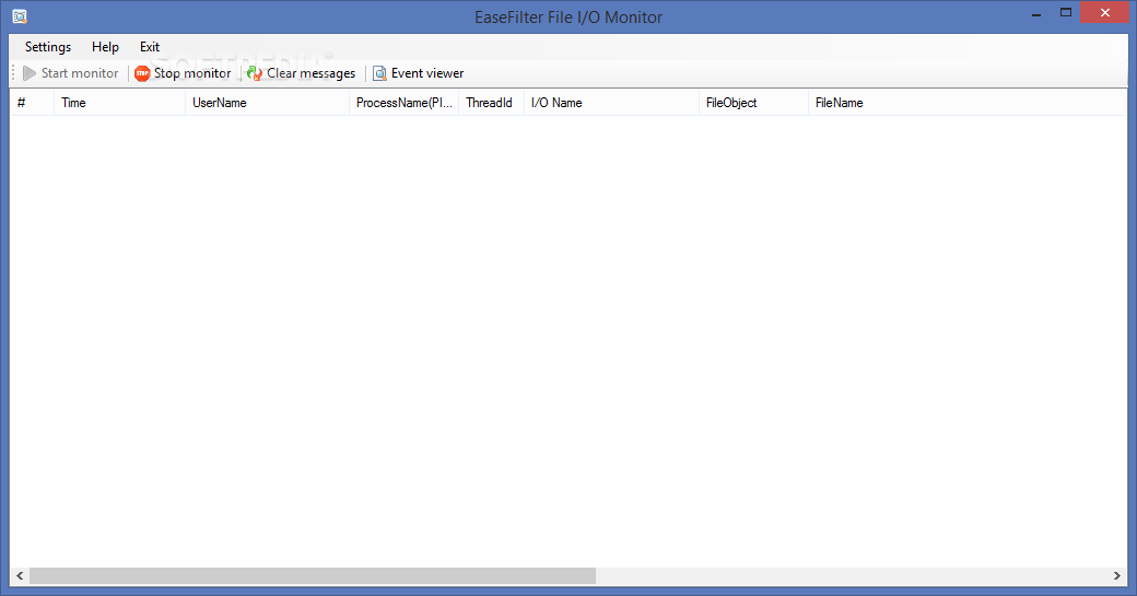 EaseFilter File I/O Monitor screenshot #0