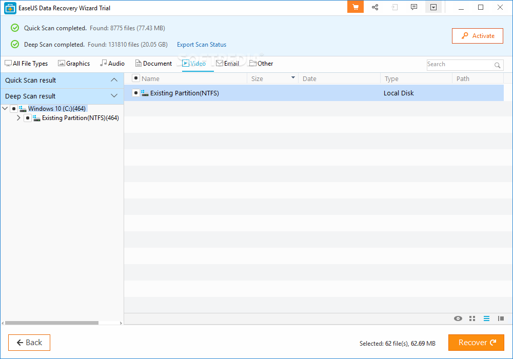 instal EaseUS Data Recovery Wizard 16.2.0 free