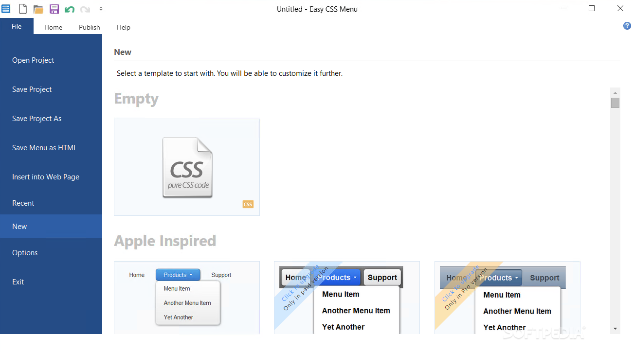 Download Easy CSS Menu 22.22 With Regard To Css Menu Templates Free Download