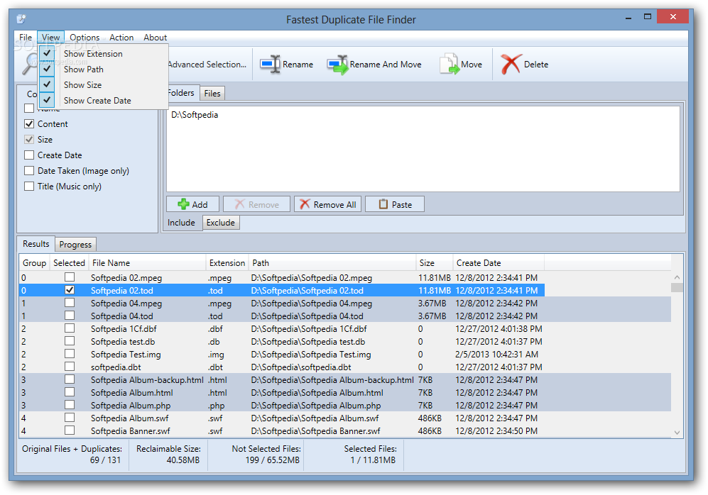 freeware shareware duplicate file finder remover