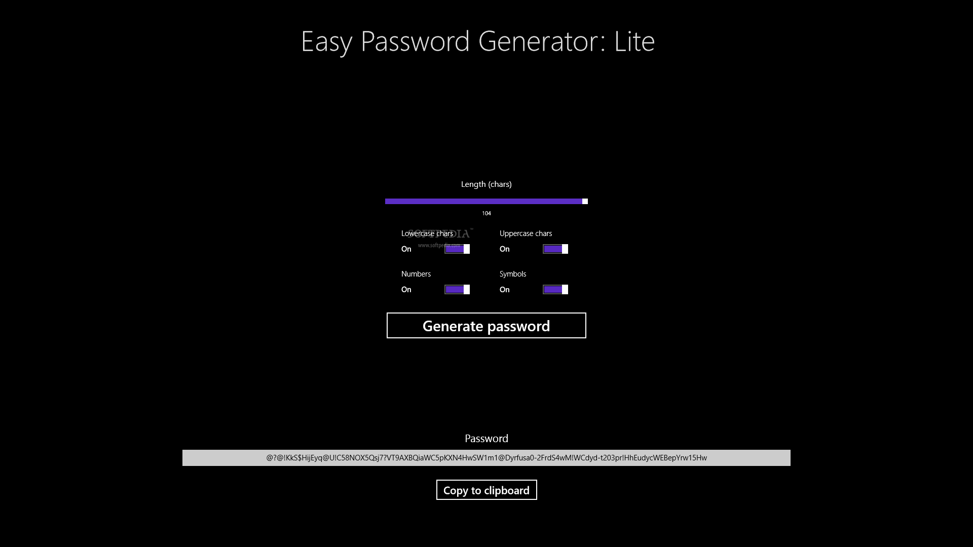 easy random password generator