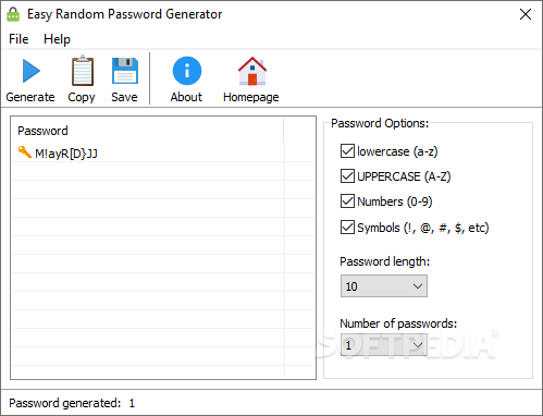 Snake Wrongdoing diamond Download Easy Random Password Generator 1.0