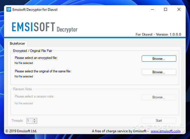 Download Download Emsisoft Decryptor for Diavol 1.0.0.0 Free