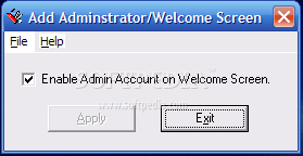 Enable Administrator on the Welcome Screen screenshot #0