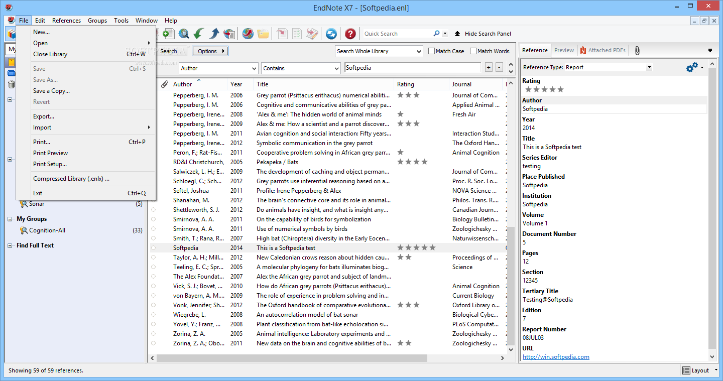 endnote 20 for windows