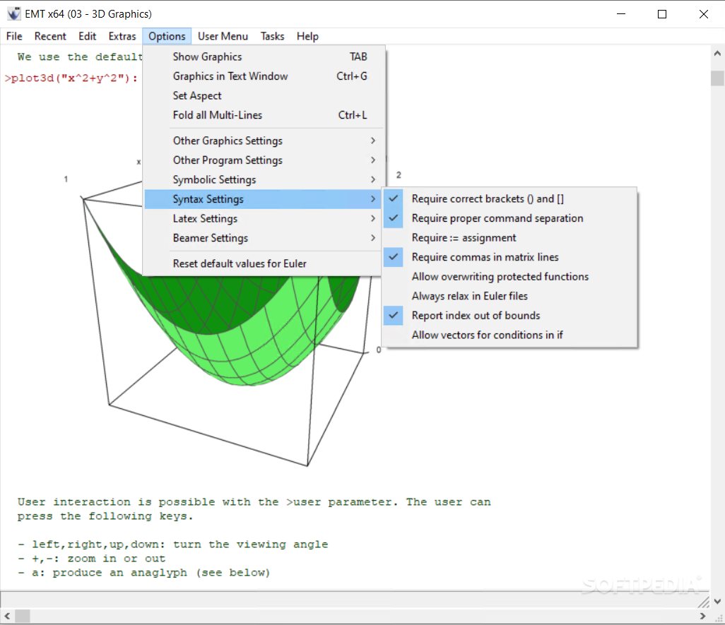 Euler Math Toolbox screenshot #4