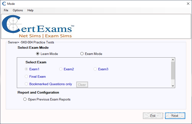 Exam Simulator for Server+ screenshot #1