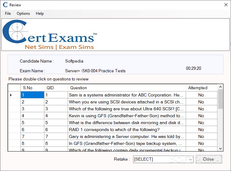 Exam Simulator for Server+ screenshot #4