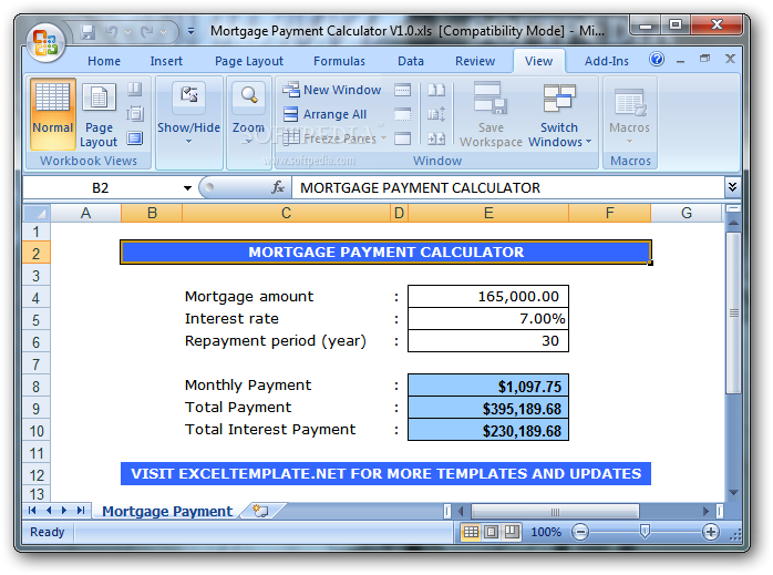 one time large principal payment mortgage calculator