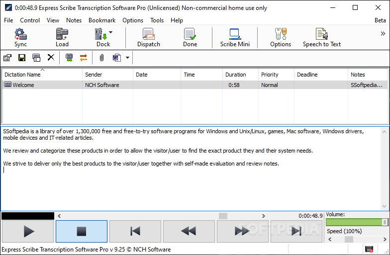 nch software express scribe