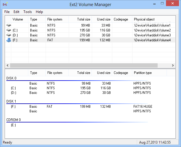 windows volume manager for software