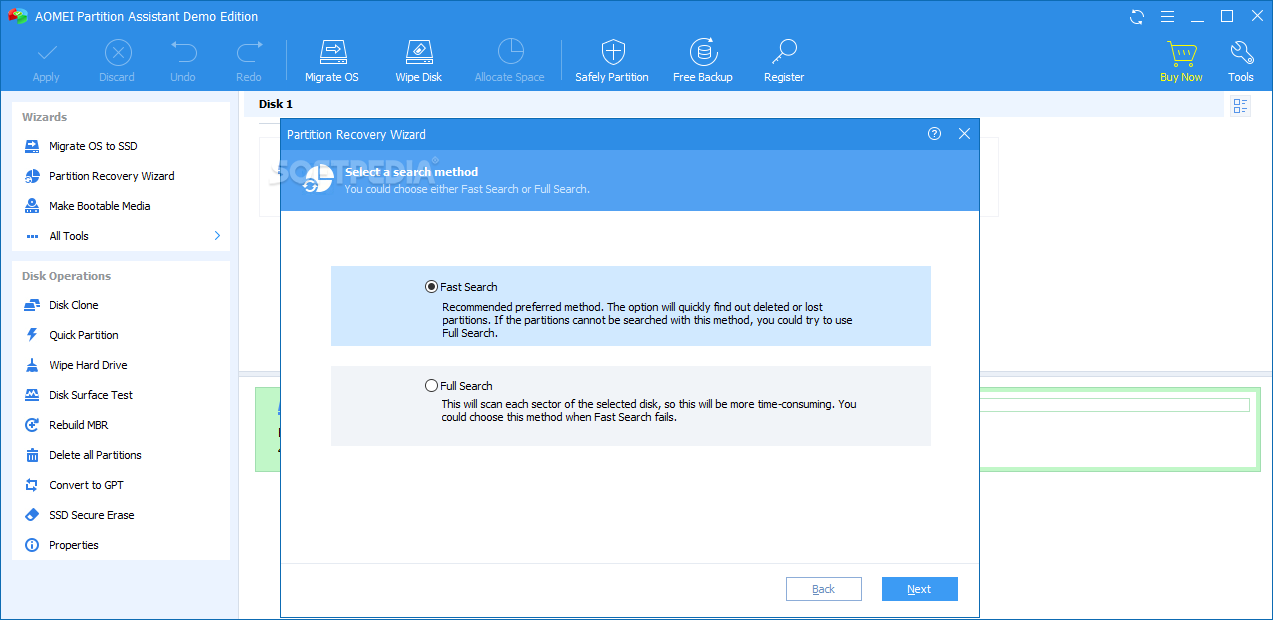AOMEI Partition Assistant Professional Edition screenshot #2