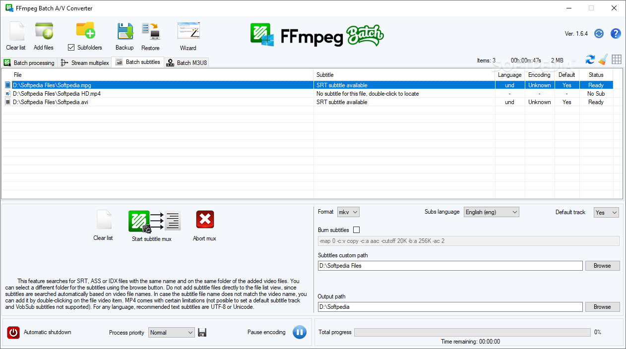 free for apple instal FFmpeg Batch Converter 3.0.0