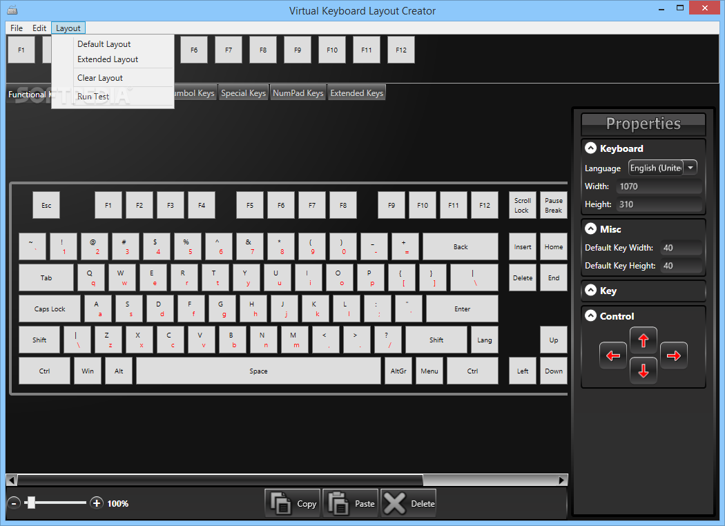 MindFusion Virtual Keyboard for WPF screenshot #2