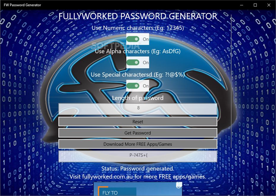 download 20 digit password generator