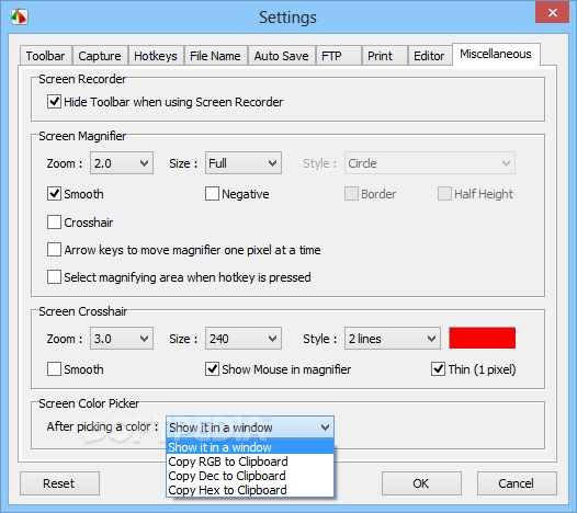 faststone image viewer screen capture