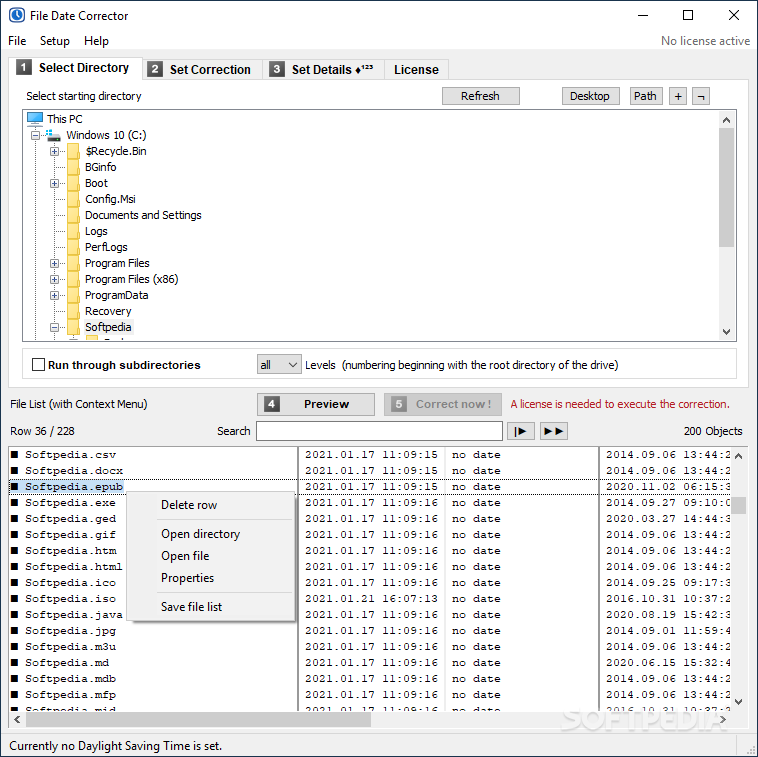 File Date Corrector screenshot #0