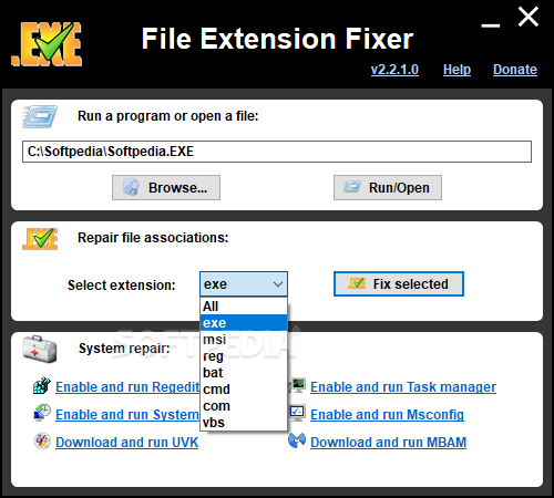 File Extension Fixer screenshot #0