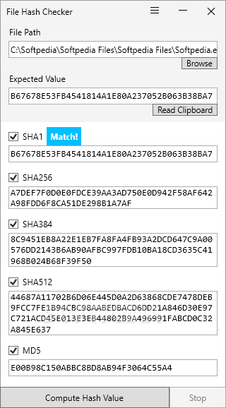 File Hash Checker screenshot #1