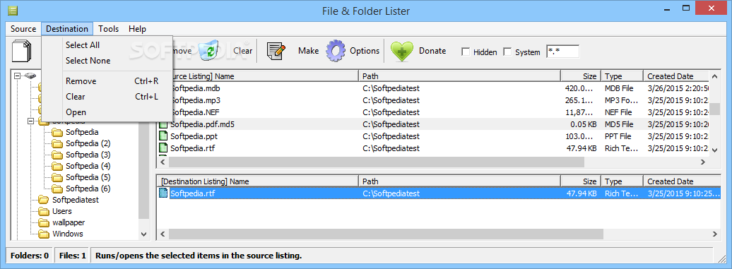 File & Folder Lister screenshot #3