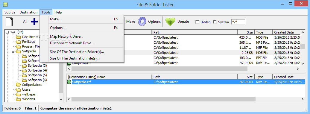 File & Folder Lister screenshot #4