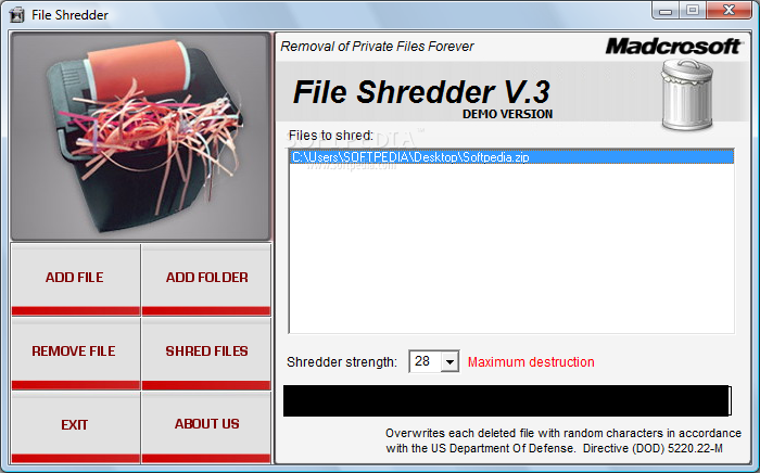 file shredder program for windows and android