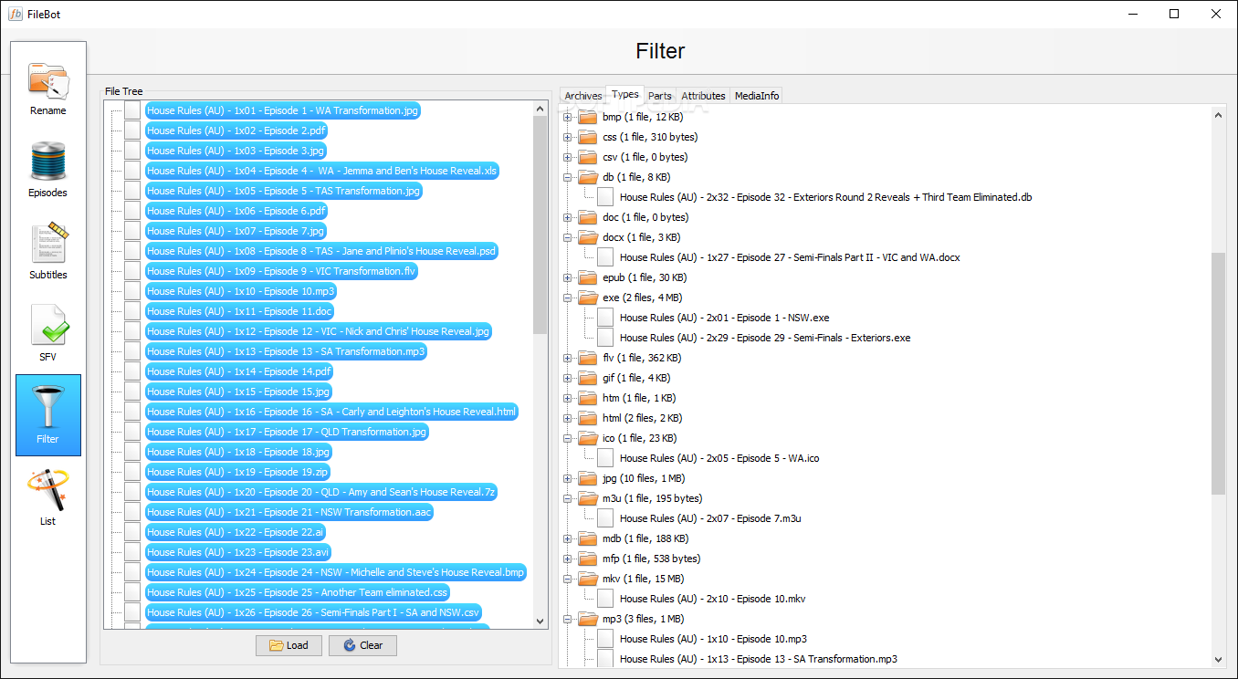 filebot file selector expression