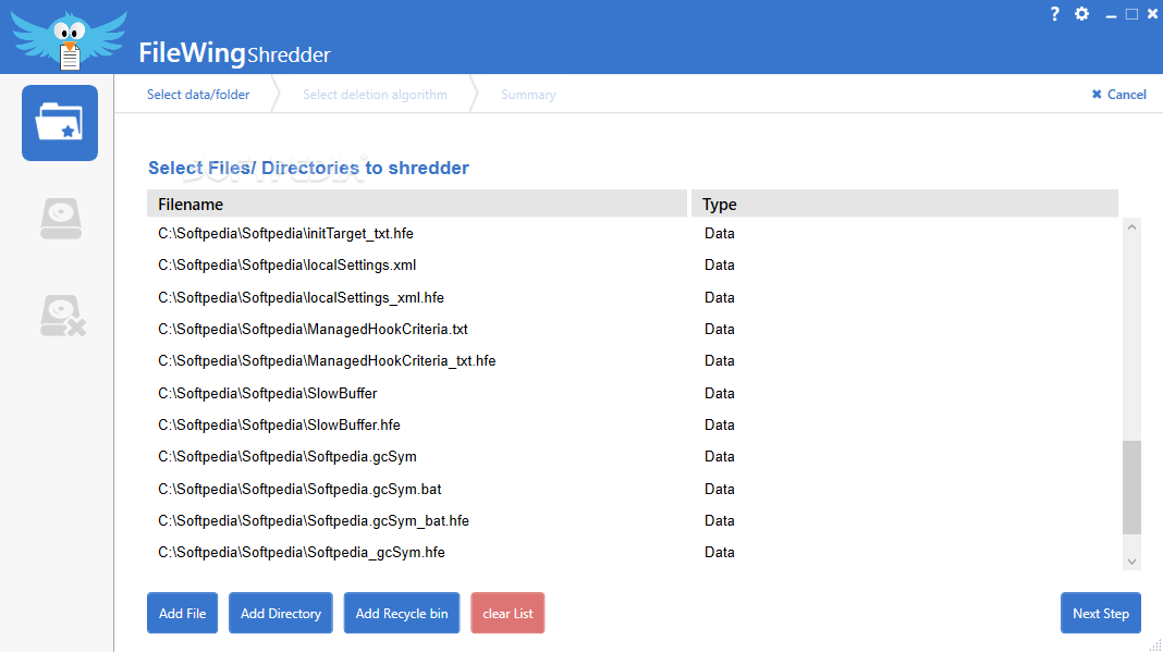 FileWing Shredder screenshot #0