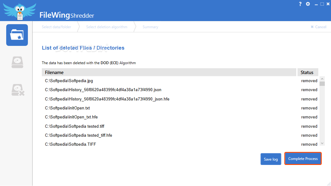 FileWing Shredder screenshot #3