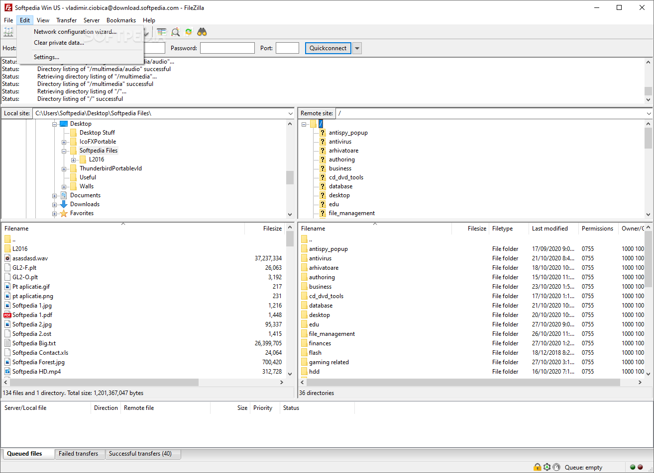 Filezilla ftp download client configure vnc server redhat