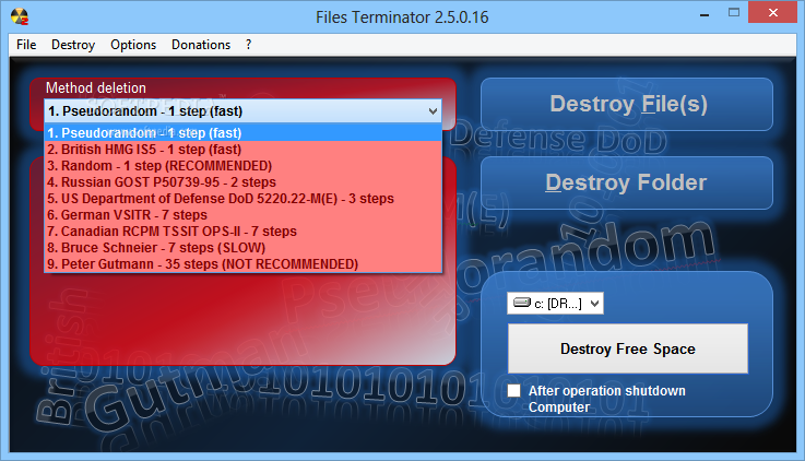Files Terminator Free screenshot #1