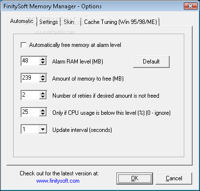 finitysoft memory manager 4.0