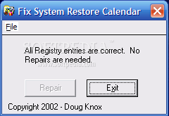 Download Fix System Restore Calendar