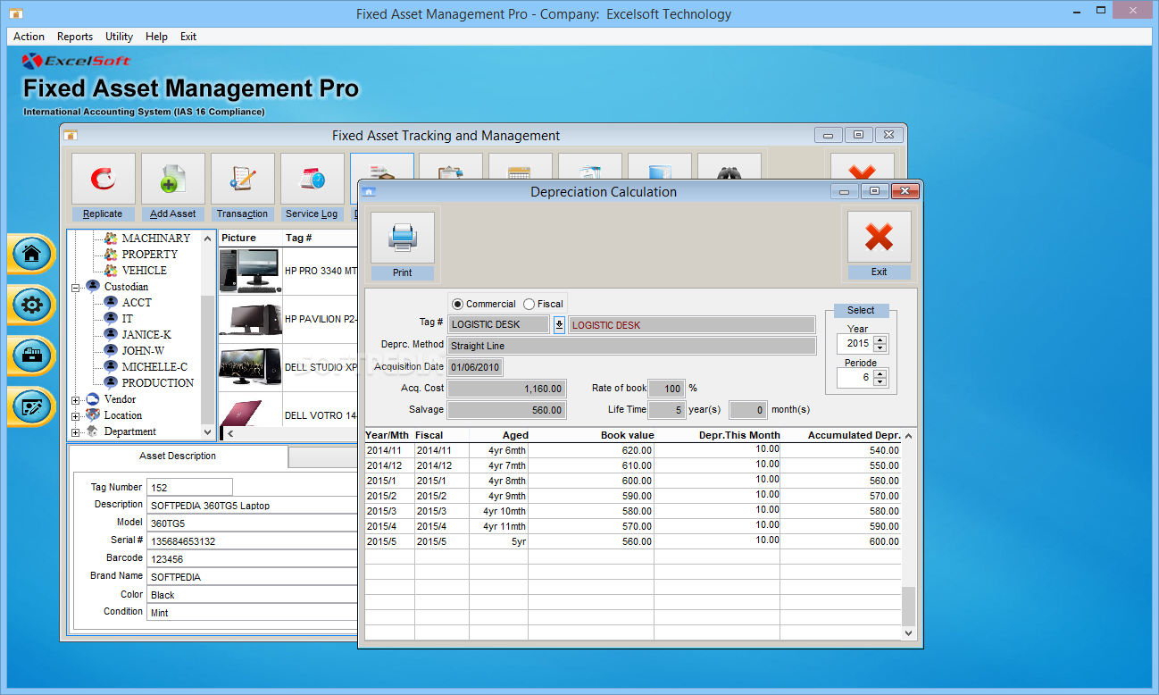 Download Fixed Asset Management System 1.0 Build 120