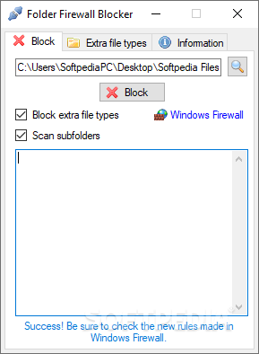 Folder Firewall Blocker screenshot #0