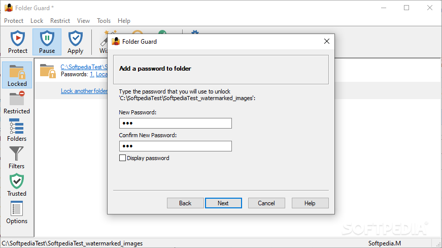 Folder Guard screenshot #2