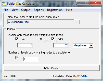 xyplorer calculate folder size