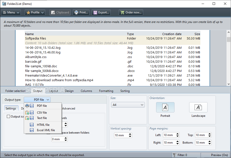 Folder2List 3.27 download the new for windows