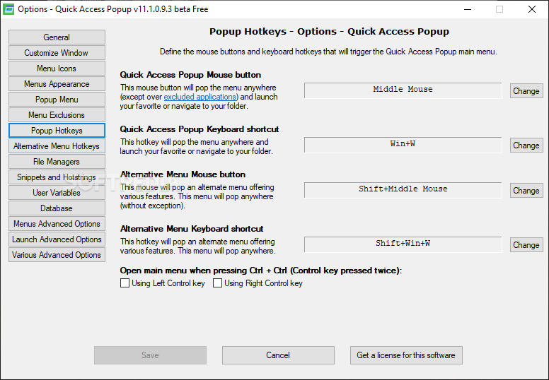 download the last version for windows Quick Access Popup 11.6.2.3