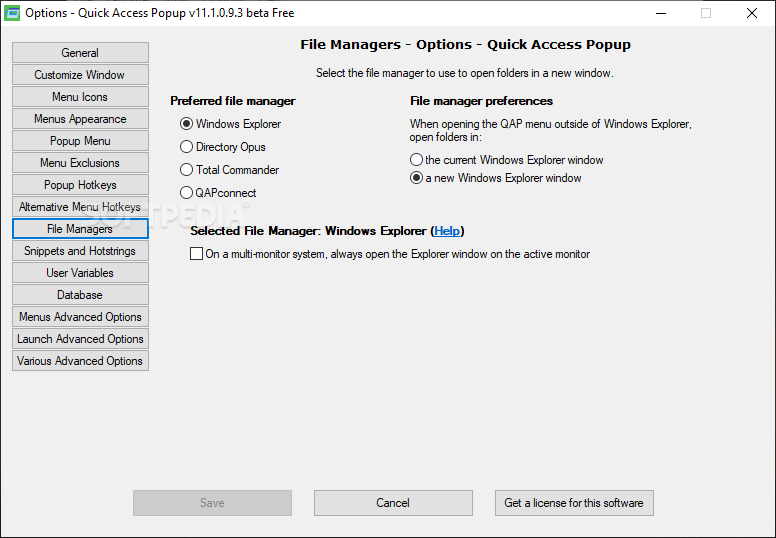 Quick Access Popup 11.6.2.3 free