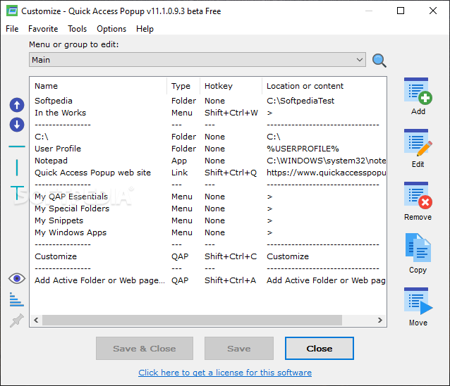 Quick Access Popup 11.6.2.3 for windows instal